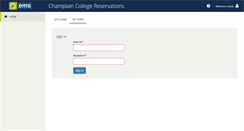 Desktop Screenshot of events.champlain.edu