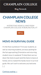 Mobile Screenshot of news.champlain.edu